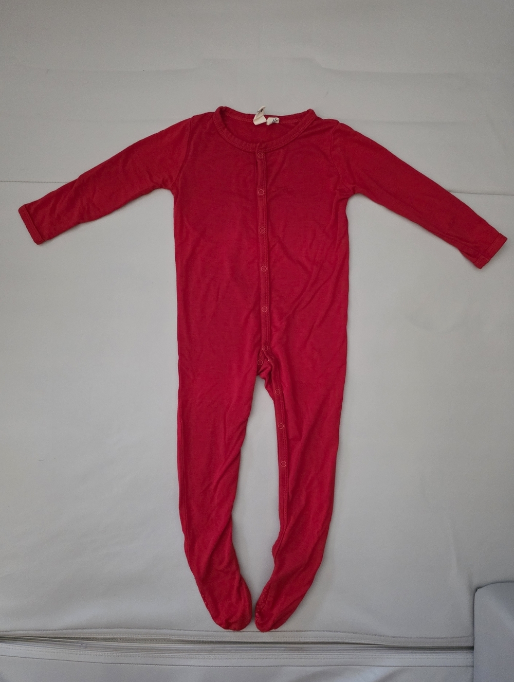 NWOT Kyte Baby Footie in Crimson Long Sleeve Snap Closures 12-18 months